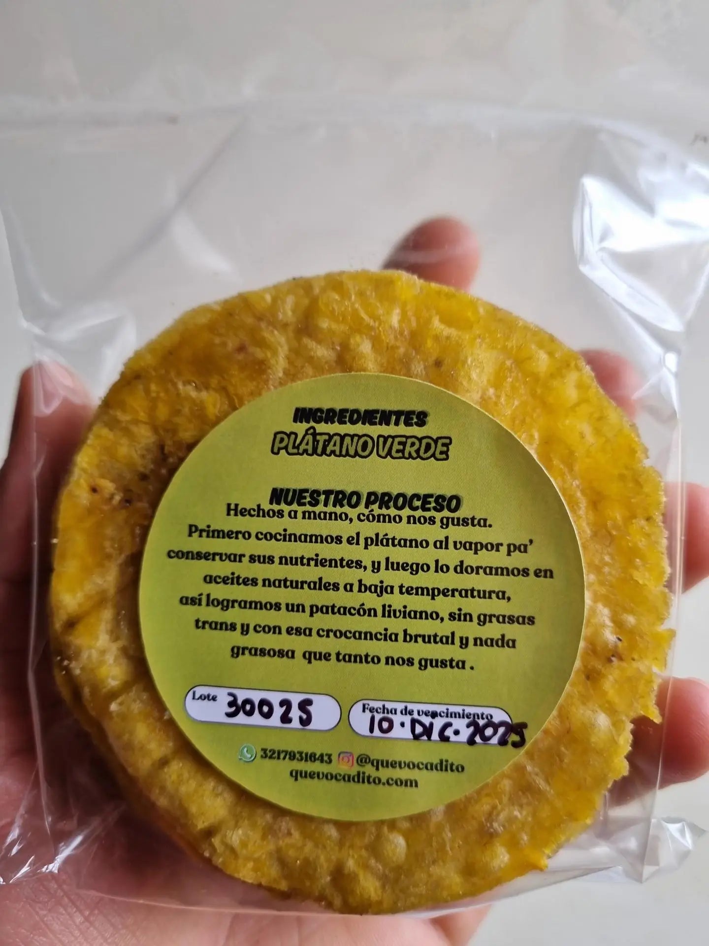 Patacones Artesanalaes Crunch